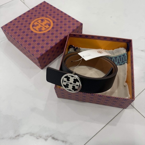 Tory Burch Accessories - Tory Burch 1.5” Miller Reversible Belt Women’s Size Small